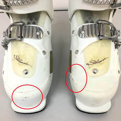 ss8000　サロモン スキーブーツ 25.5cm ホワイト 2バックル 白 SALOMON FOCUS RS 大人用 スキー靴 中古の画像