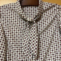 【private pause】ブラウス　長袖 襟元リボンの画像