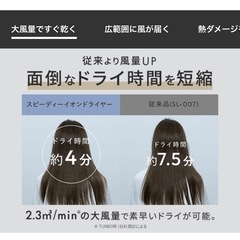 サロニアスピーディーイオン　ドライヤーの画像