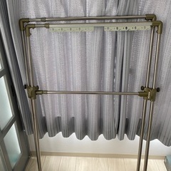 ステンレス　伸縮布団洗濯物干しの画像