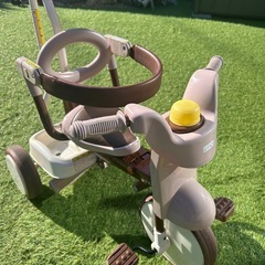 iimo三輪車　ピンク×ブラウンカラー の画像