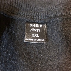 美品 SHEIN シーイン 裏フリース ジャンパー スナップカーディガン 2XLの画像