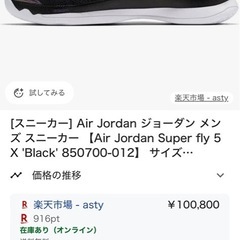 【貴重品！新品】Air Jordan Super.Fly 5の画像