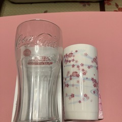【あげます】箱あり食器色々 コカ・コーラグラス ワンピース キティ他ノベルティ 新品＋新同美品【中野区野方ホープ軒そば】の画像
