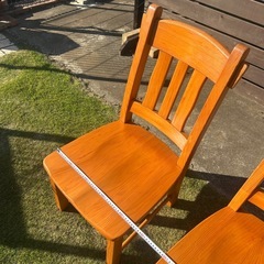 ダイニング椅子　　チェア　木製　2脚セットの画像