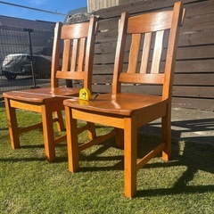 ダイニング椅子　　チェア　木製　2脚セットの画像