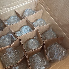 フルーツポンチ用ガラスボウル&グラスセットの画像