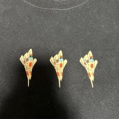 left alone ピザプリント　柄　ロンT カジュアル 長袖 トップスの画像