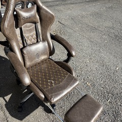 ゲームチェア DOWINX ブラウン の画像