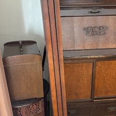 木製パーテーション　和アンティーク調　欄間リメイク品の画像