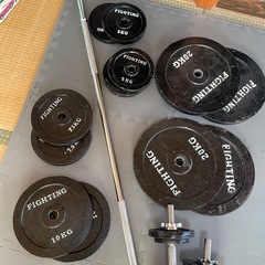 ダンベルプレートセット計150kg＋おまけ　の画像