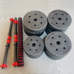 ダンベルプレートセット計150kg＋おまけ　の画像