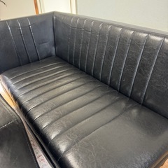 カフェ風L字ソファ(2-3人用)の画像