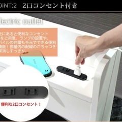 【本日引取限定半額！】セミダブルベッドフレーム収納付きの画像