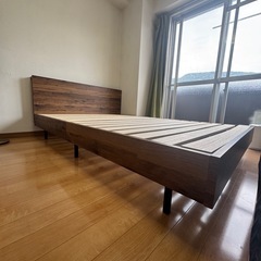 ダブルサイズ ベッドフレーム & マットレスセットの画像