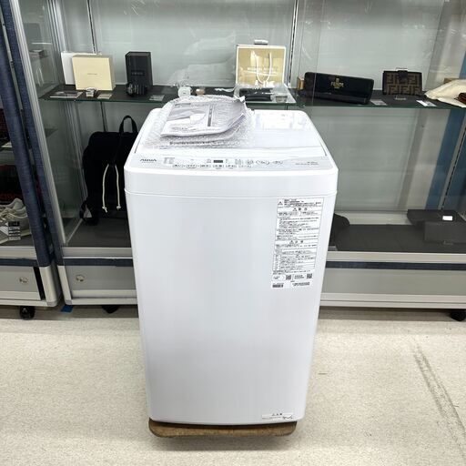 店頭引き渡し 中古 美品 AQUA 全自動電気洗濯機 AQW-S5E4 2024年製