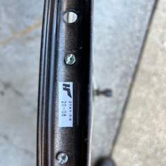 フロントアルミホイール　黒縁27インチ　中古の画像