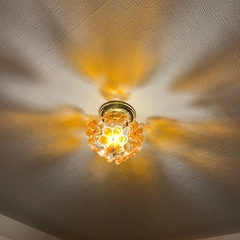 天井シーリング　照明器具　キシマ製「ブーケ」アンバー色　KISHIMA　BOUQUET 　玄関・トイレ・廊下等に！の画像