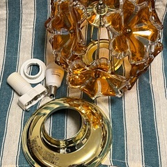 天井シーリング　照明器具　キシマ製「ブーケ」アンバー色　KISHIMA　BOUQUET 　玄関・トイレ・廊下等に！の画像