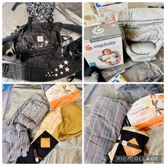 《美品ベビーカー》ピジョンランフィリノン&その他ベビーグッズ大量！！エルゴ・クーファン・搾乳機・離乳食セットなど♪の画像