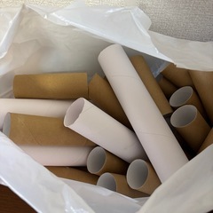 【無料/工作用】トイレットペーパー＆キッチンペーパーの芯 まとめて大量！の画像