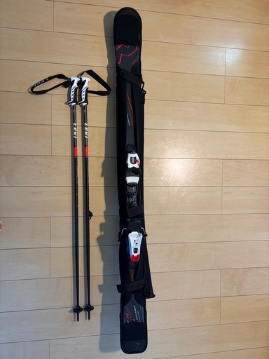 Nordica スキー板 160cm Lekiストック セット 収納付き (Xubin Yang