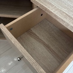 コーナー対応テレビ台／収納棚／サイドチェスト付きの画像