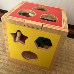知育　知育玩具　型はめボックス　積み木の画像