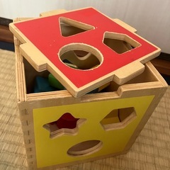 知育　知育玩具　型はめボックス　積み木の画像