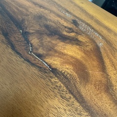 【美品】天然木製カウンターテーブル（椅子4脚プレゼント）の画像