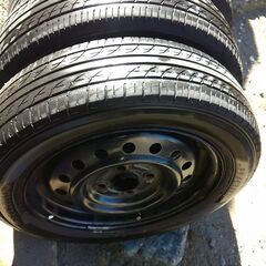 タイヤ＆スチールホイール4本セットの画像