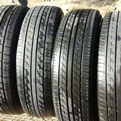 タイヤ＆スチールホイール4本セットの画像