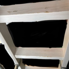 2段ベッド ホワイト木目の画像