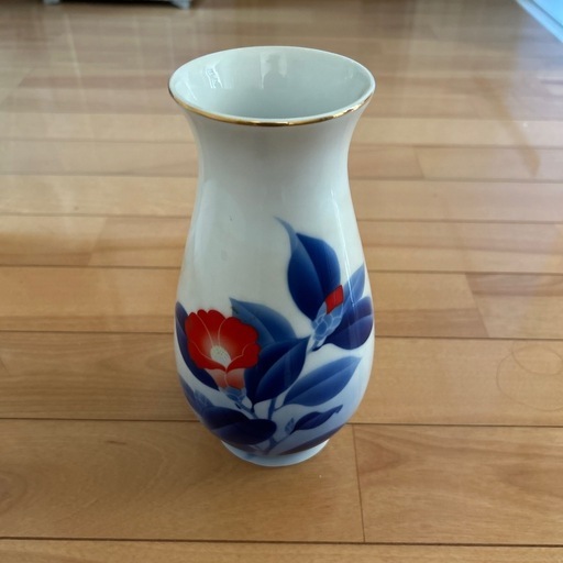 中古】有田焼深川製磁花瓶 (虹色しゃぼん玉) 法隆寺のインテリア雑貨