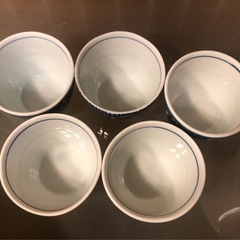 大相撲グッズ　 美濃焼 彩華　蕎麦猪口セット  行司道具柄 軍配 拍子木の画像