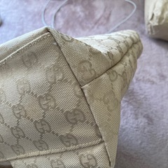 グッチ　トートバッグ　キャンバス生地の画像