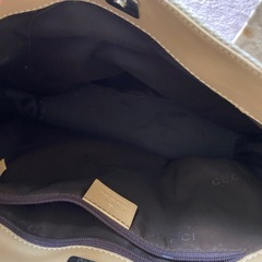 グッチ　トートバッグ　キャンバス生地の画像