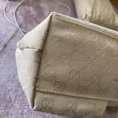 グッチ　トートバッグ　キャンバス生地の画像