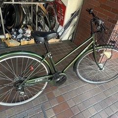 27インチ　外装6段変速　オートライト付き　マットグリーンの画像