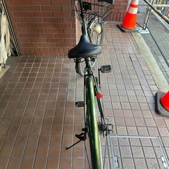 27インチ　外装6段変速　オートライト付き　マットグリーンの画像