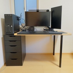 本日24日限定！大特価！デスク、収納、チェアセットの画像