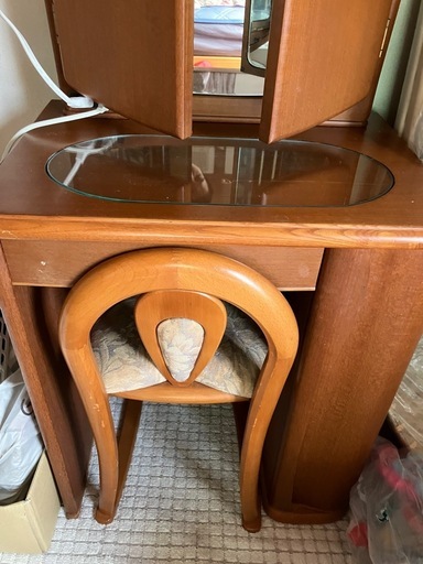 三面鏡 (朝顔) 仁川のドレッサーの中古あげます・譲ります｜ジモティー