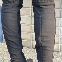 ロングブーツ（ブラック）サイズ　23.0〜23.5cm前後の画像