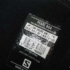 キレイめ SALOMON スノボブーツ PEARL BOA 23.5cm スノーボード レディース サロモン 札幌 手稲の画像