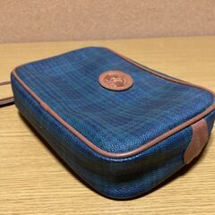 【レトロ/長期保管品/お引取り限定】■メンズセカンドバック　POLO CLUB■モスグリーン■の画像