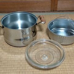 ◆スチーム兼用煮込鍋　新潟県燕市　丸山技研　未使用保管品◆０１の画像