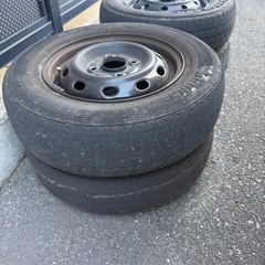鉄チン　タイヤ　ホイール　145/80 12Rの画像