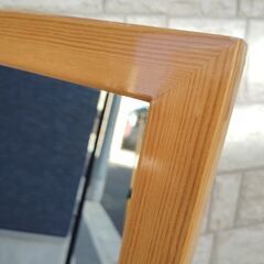 【お届けも可能です】天然木スタンドミラー　姿見鏡 全身鏡 大型ミラー 高さ150cmの画像