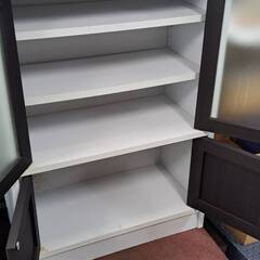 リサイクルショップどりーむ荒田店　No5073　食器棚　小型　写真参照🎵　シミ・汚れありの為、格安😢の画像