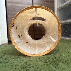 猫トンネル:猫壱（necoichi） キャットトンネルスパイラル 木目柄の画像